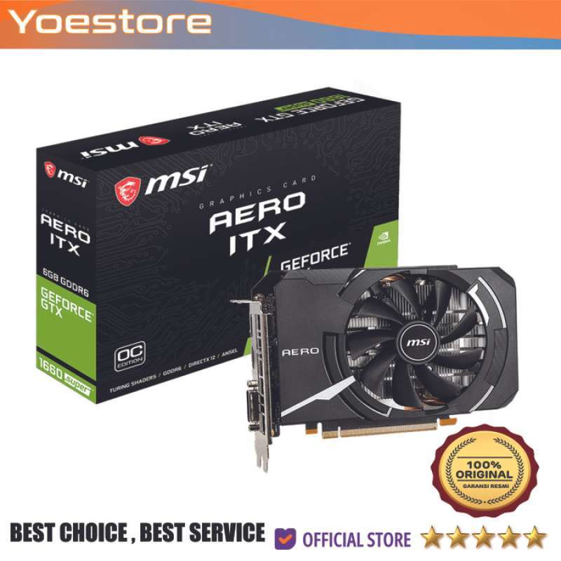 Promo Msi Geforce Gtx 1660 Super Aero Itx Oc 6Gb Gddr6 Vga