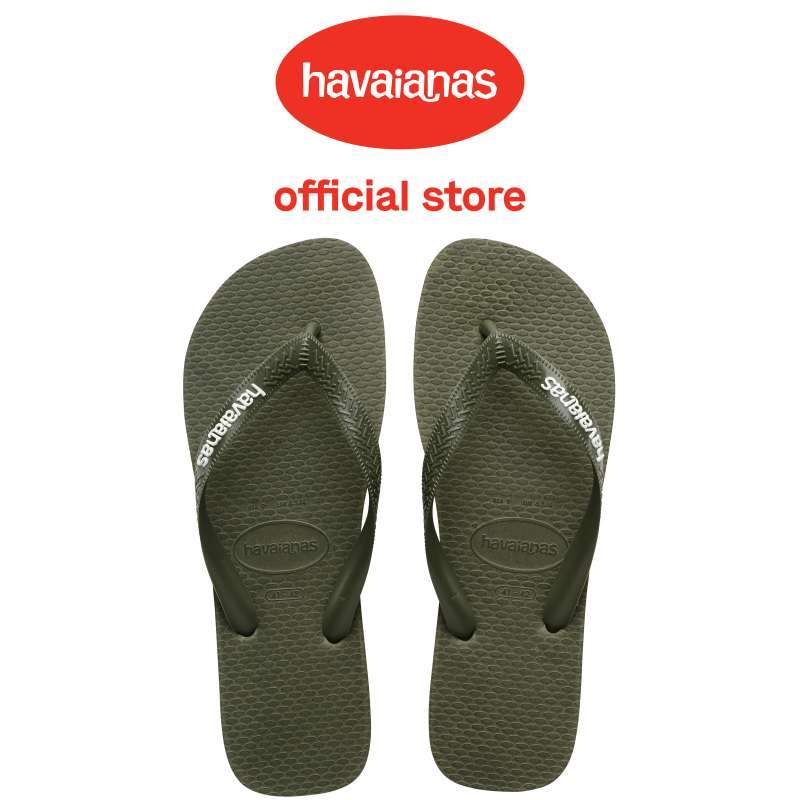 Havaianas Top Logo Filete 1598 Moss White Sandal Pria