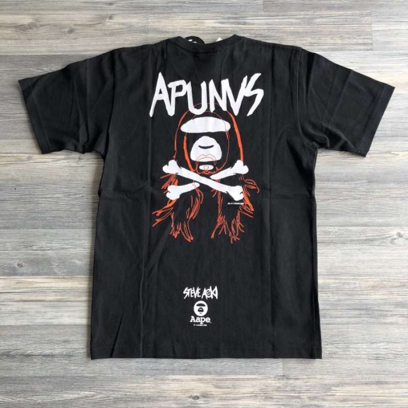 行列のできるレビュー商品、集めました。高評価アイテム Jual Aape X Steve Aoki Black Tshirt Di Seller Hypesneaker トップス