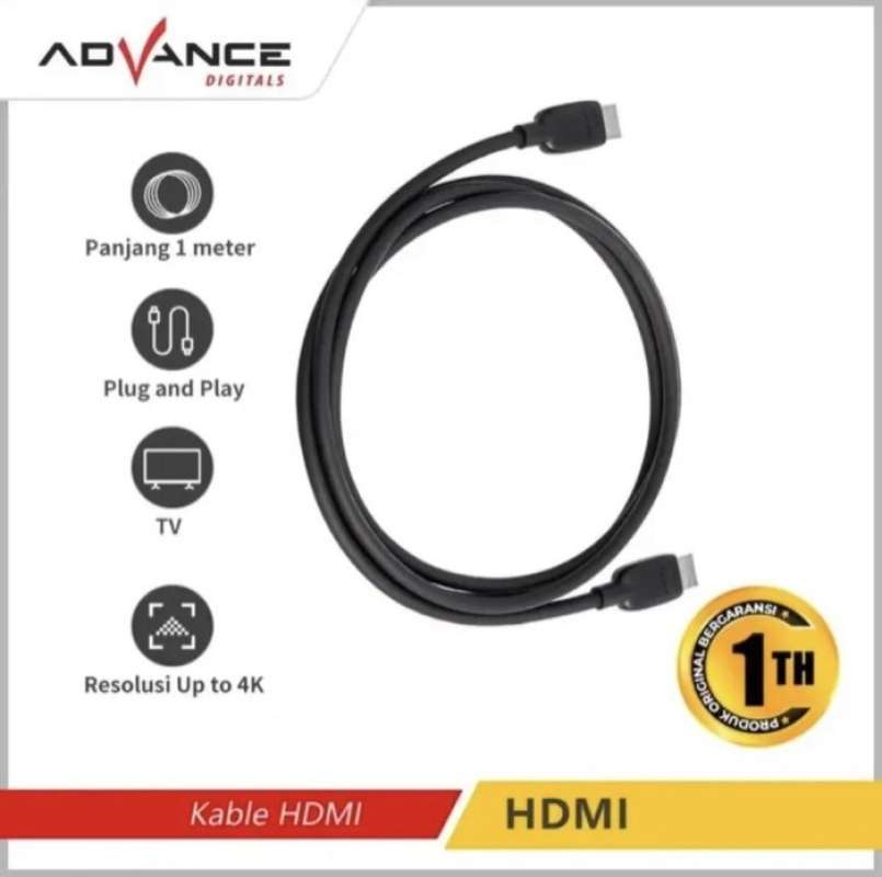 Promo Advance Kabel Hdmi Male To Male 1 Meter Accessories Stb Default Diskon 54 Di Seller Ad Electronics Advance Digitals Det Kota Jakarta Utara Blibli