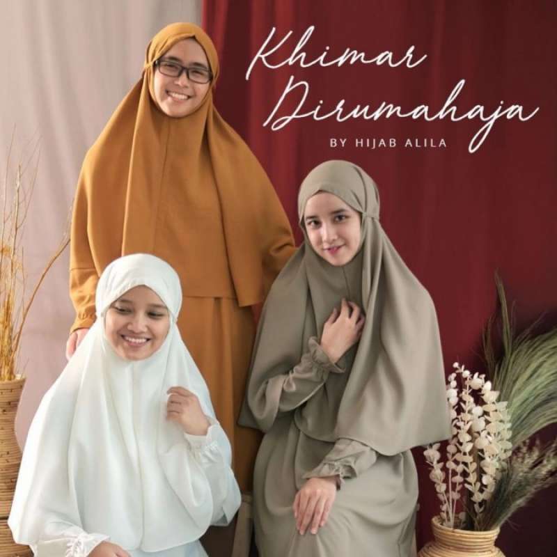 KHIMAR INSTAN TALI HIJAB ALILA DIRUMAH AJA