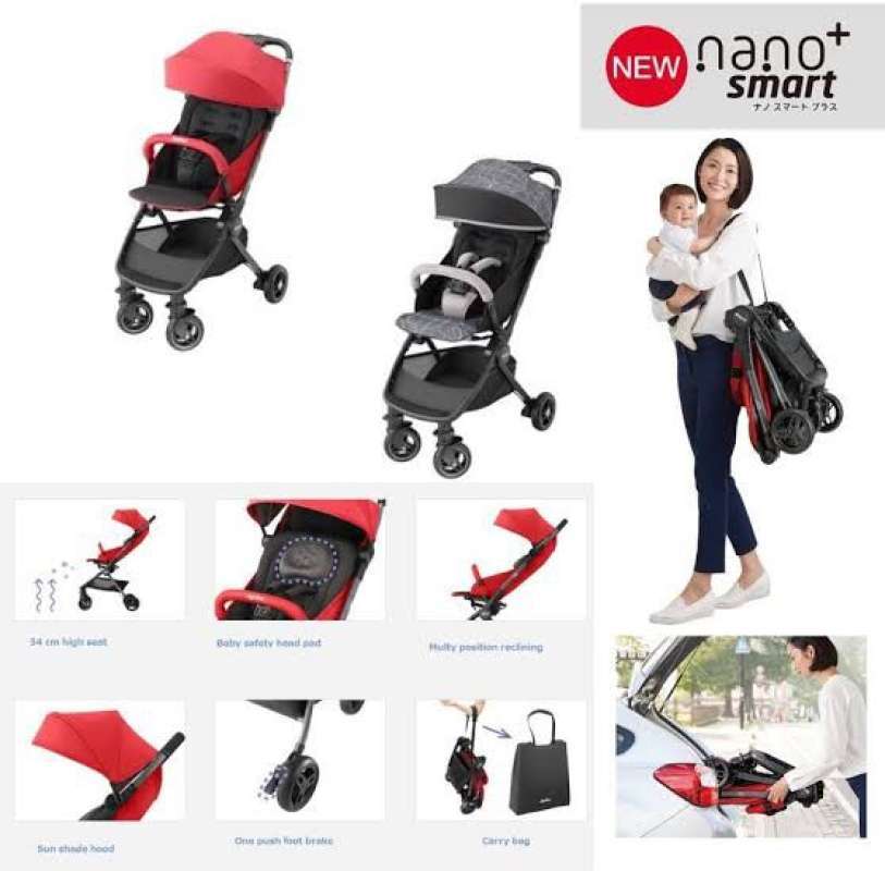 Promo Aprica Nano Smart Plus Stroller Merah Biru Multicolor Diskon 23 Di Seller Yukbelanja Shop Harapan Jaya Kota Bekasi Blibli