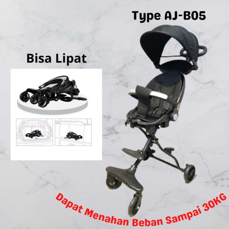 Stroller Baby Dorongan Travel Balita Lipat Kereta Dorong Bayi Portable AJ B05