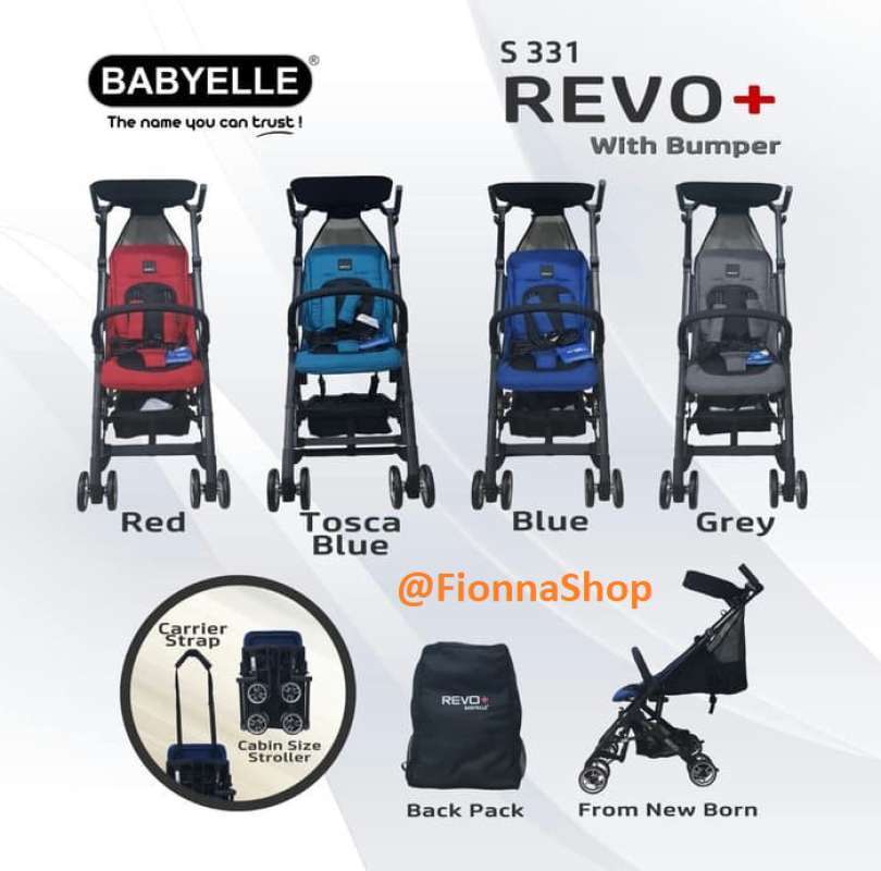 Promo Stroller Kereta Bayi Babyelle New Revo Plus Bumper S331 Cabin Size Red Blue Multicolor Diskon 24 Di Seller Nawangshop Harapan Jaya Kota Bekasi Blibli
