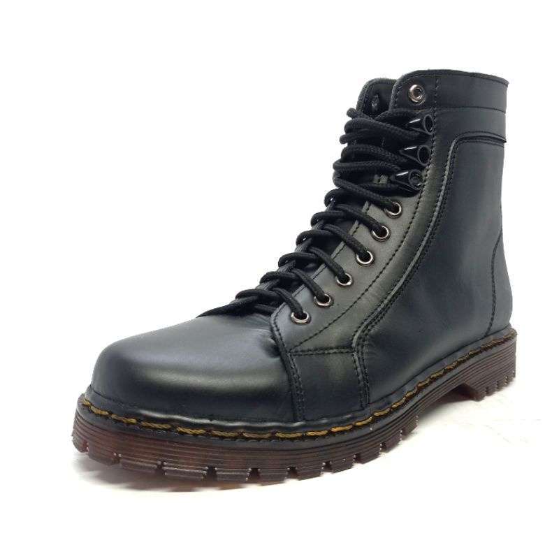Malkazio 38-44 Sepatu Unisex Boots Pria Wanita 10 Hole Original Kulit