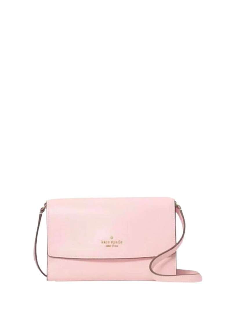 KATE SPADE Perry Leather Crossbody Chalk Pink