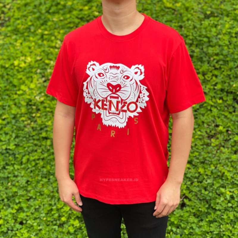 Jual Kaos KENZO Tiger Red CNY Edition 100 ORIGINAL di Seller