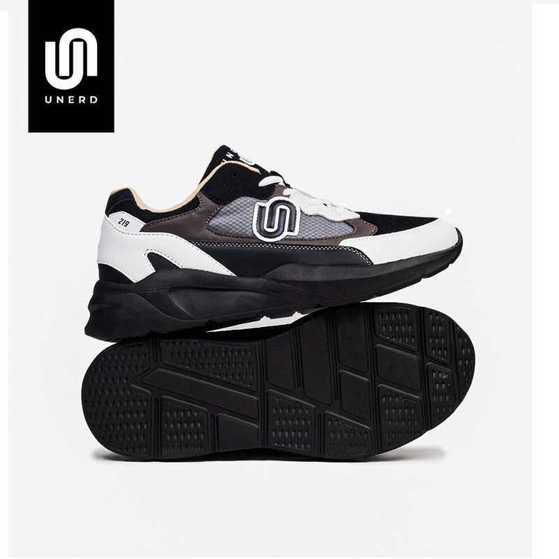 Unerd 219 Patent Brown Sepatu Sneakers Casual Pria