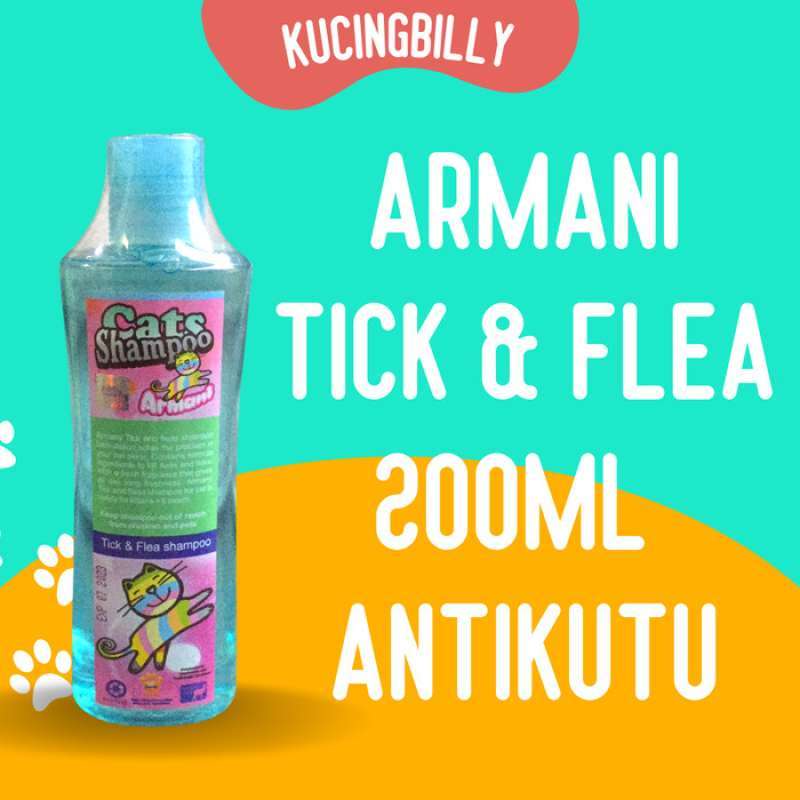 Jual Shampoo kucing Armani Tick Flea 200ml di Seller Supermart
