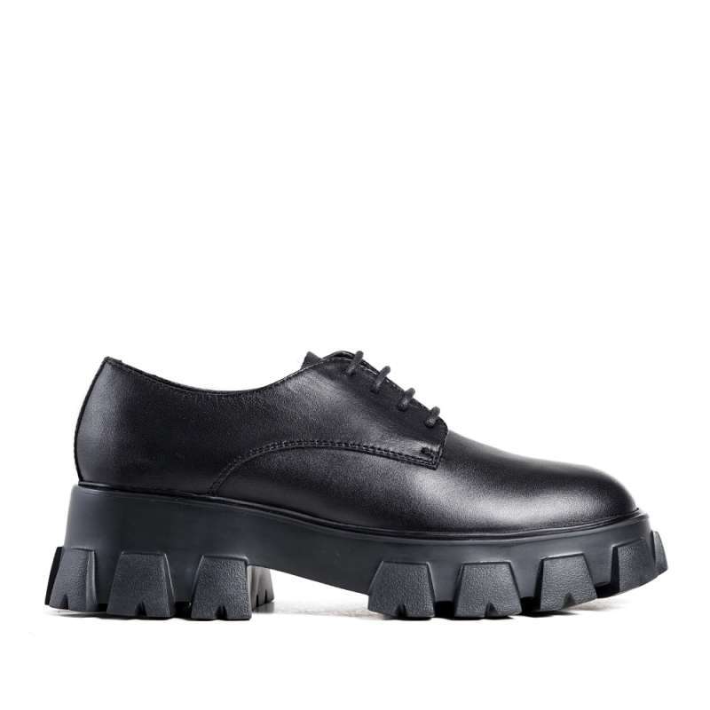 Sepatu Prada Chunky Boots Prada Brushed Leather Derby Shoes