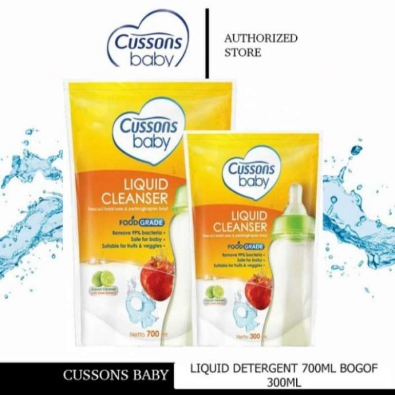 Promo Cussons Baby Liquid Cleanser 700ml 300ml Sabun Cuci Botol