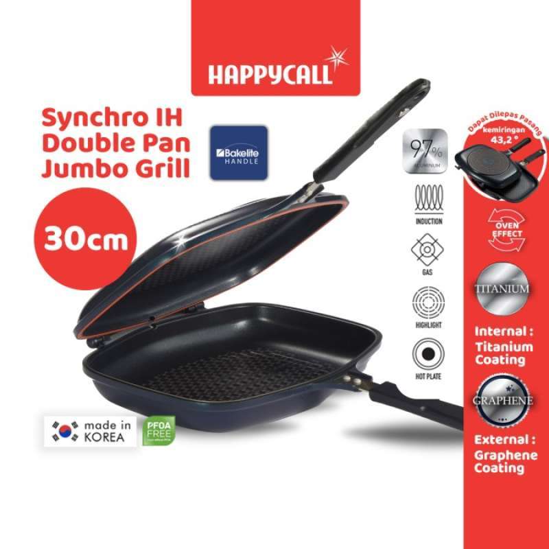 Happycall double pan outlet jumbo grill