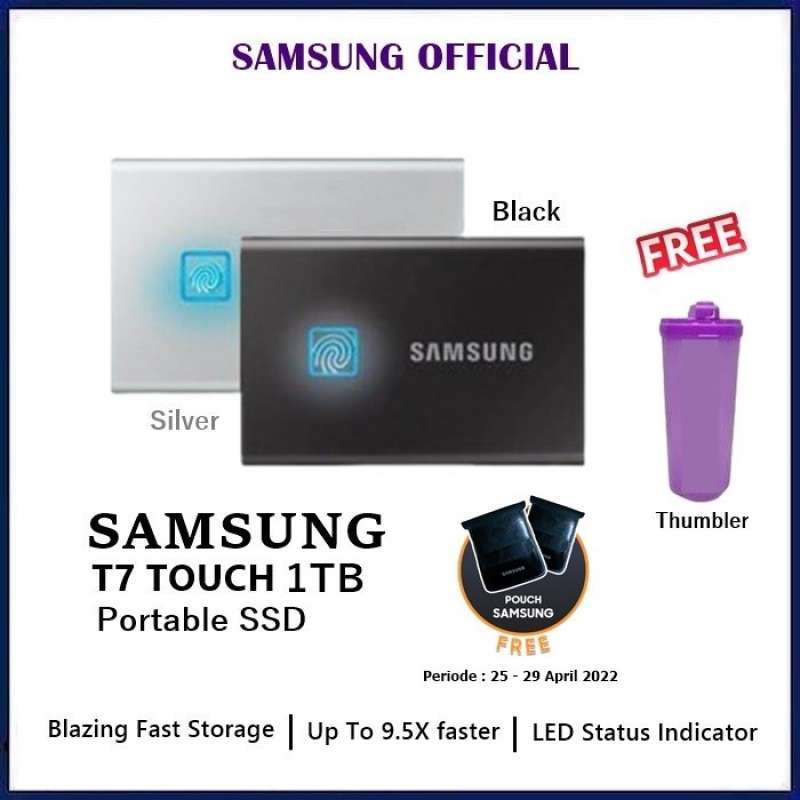 Promo Promo Terbatas !!!!! Samsung Portable Ssd T7 Touch 1Tb