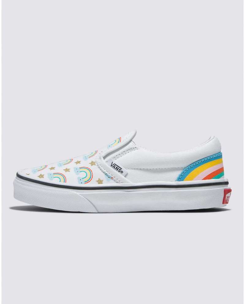Vans rad discount rainbow slip on