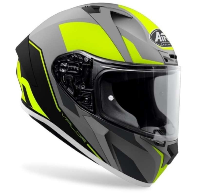 Jual AIROH VALOR WINGS YELLOW MATT HELM MOTOR FULL FACE