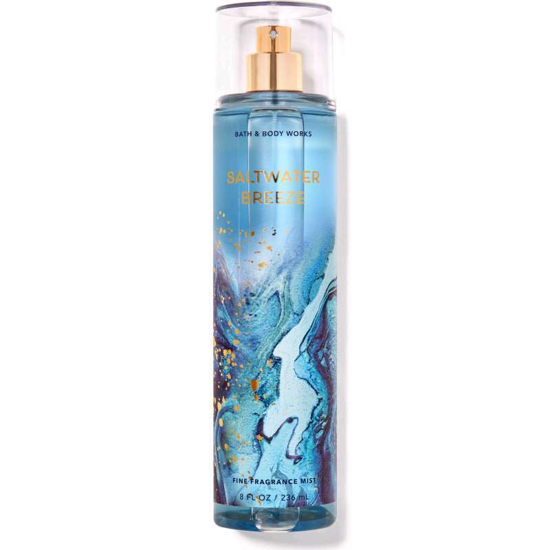 BATH BODY WORKS BBW SALTWATER BREEZE FINE FRAGRANCE BODY MIST 236 ML  PEWANGI BADAN