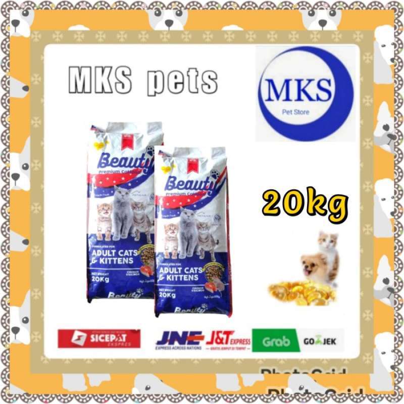 Promo Beauty adult kitten 20kg dry cat food Diskon 33 di