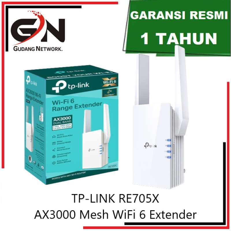 Promo Tp-Link RE705X - AX3000 Mesh Wi-Fi 6 Range Extender RE 705X re705x  Diskon 33% di Seller KomputerMu Store - Tugu Selatan, Kota Jakarta Utara