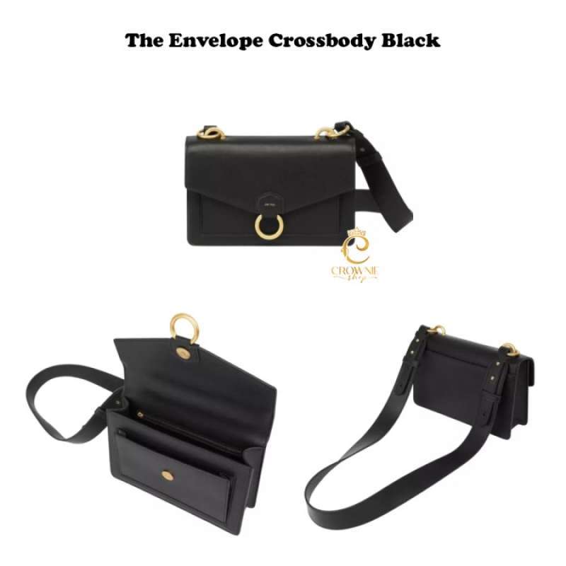 Jual JW PEI the envelope chain crossbody - Black Leather di Seller