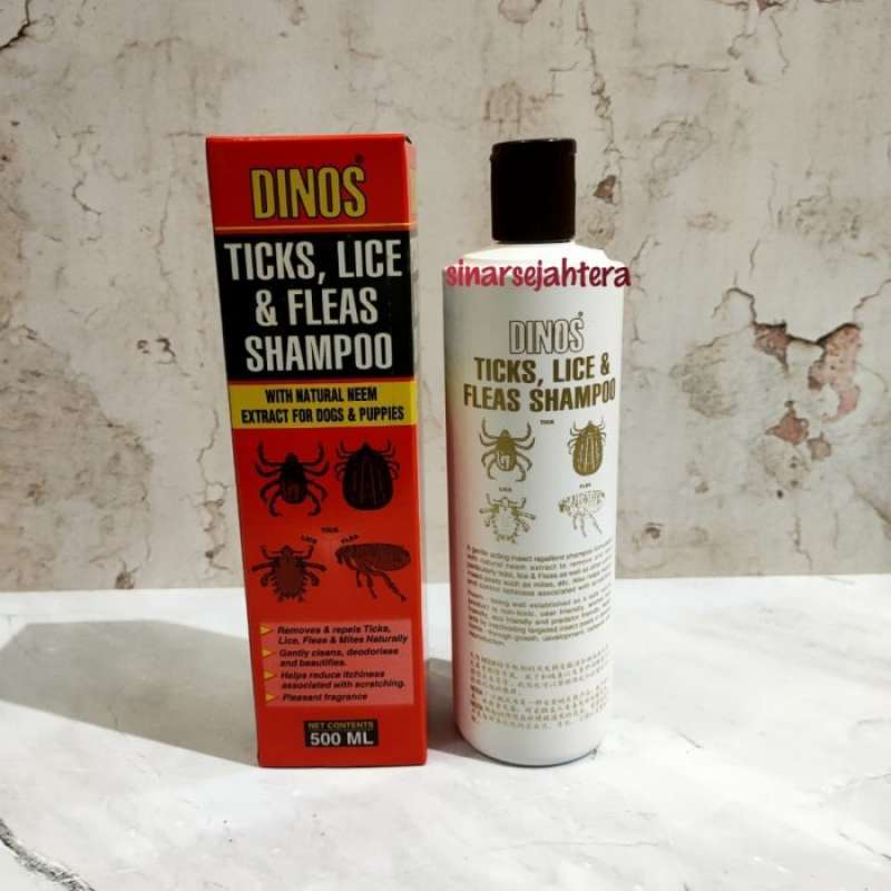 Dinos ticks lice & fleas shampoo 2025