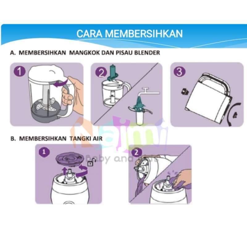 Cara membersihkan baby safe food maker best sale