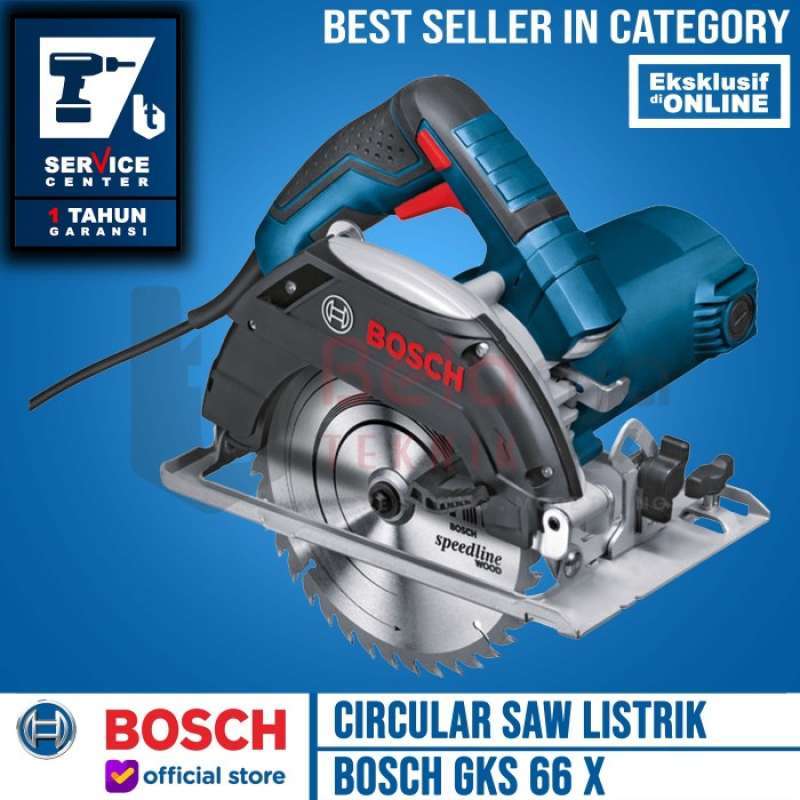Jual Bosch Circular Saw Gks 66 X Mesin Potong Kayu Sirkel Listrik 6.5in 66x Di Seller Arie Shop Harapan Jaya Kota Bekasi Blibli