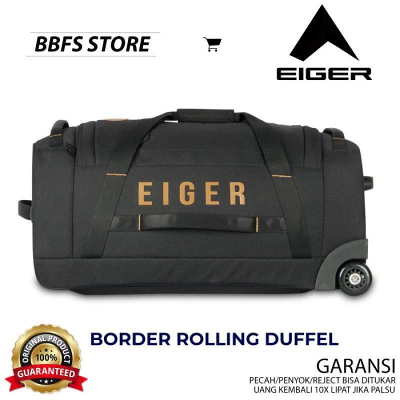 Promo EIGER ORIGINAL BORDER ROLLING DUFFEL 60L 60 L KOPER TAS RODA