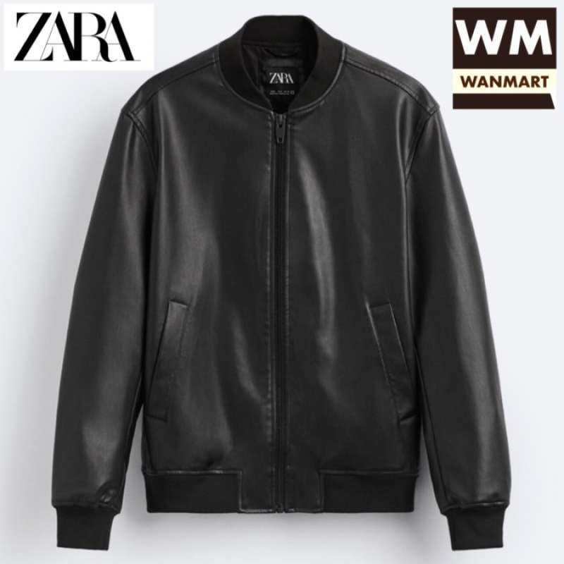 Jaket kulit zara hot sale man