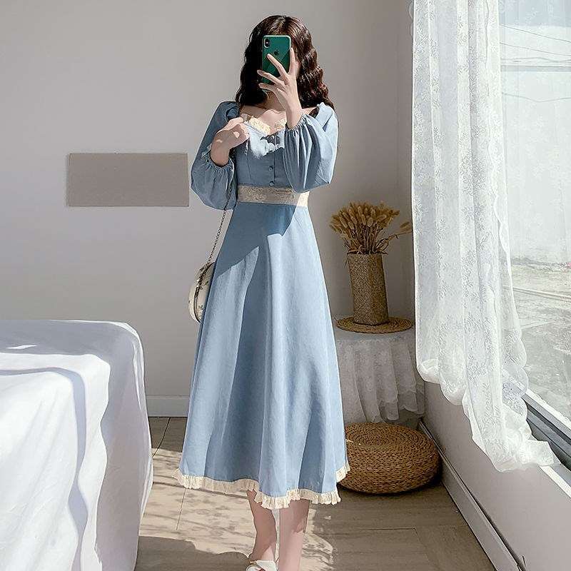 Promo Dress Wanita Dress Retro Korean Vintage Hepburn D001 L Sky Blue Diskon 22 Di Seller Lovalotta.id Cipedak Kota Jakarta Selatan Blibli