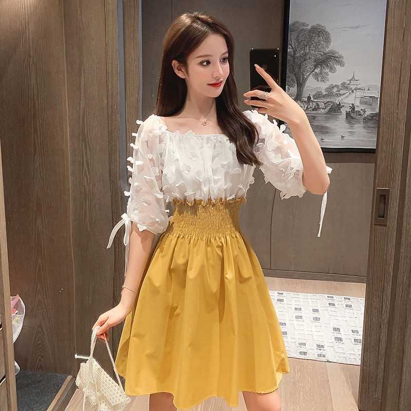 Promo Dress Mini Dress Korea D012 L Yellow Diskon 36 Di Seller Lovalotta.id Cipedak Kota Jakarta Selatan Blibli