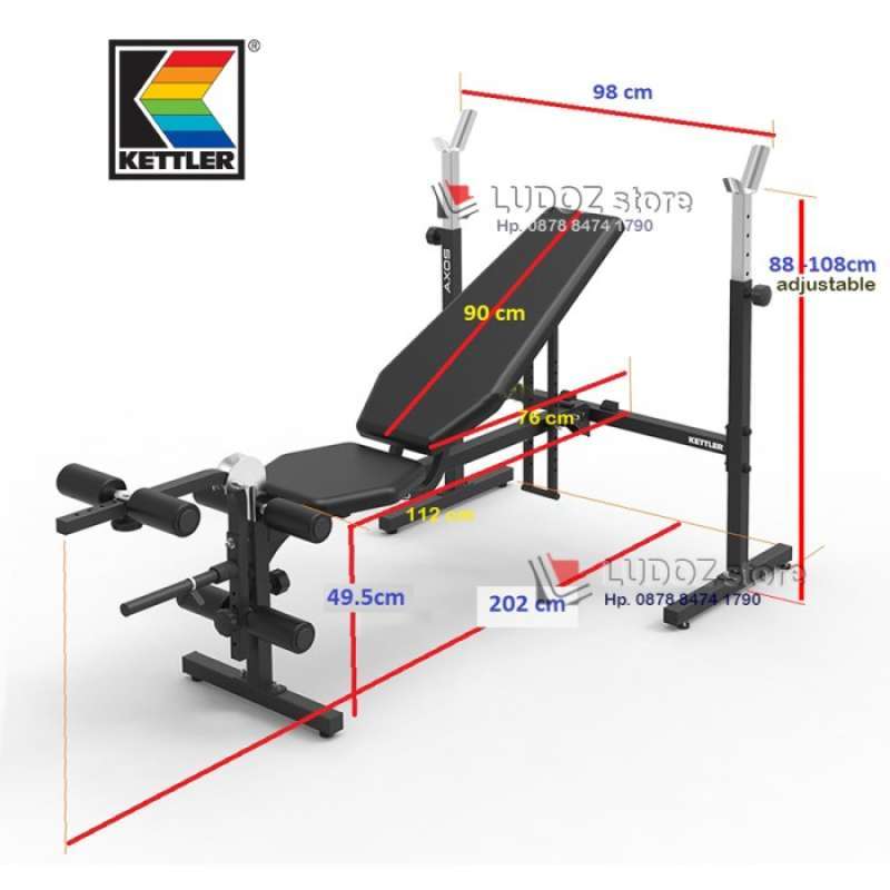 Kettler workout bench sales