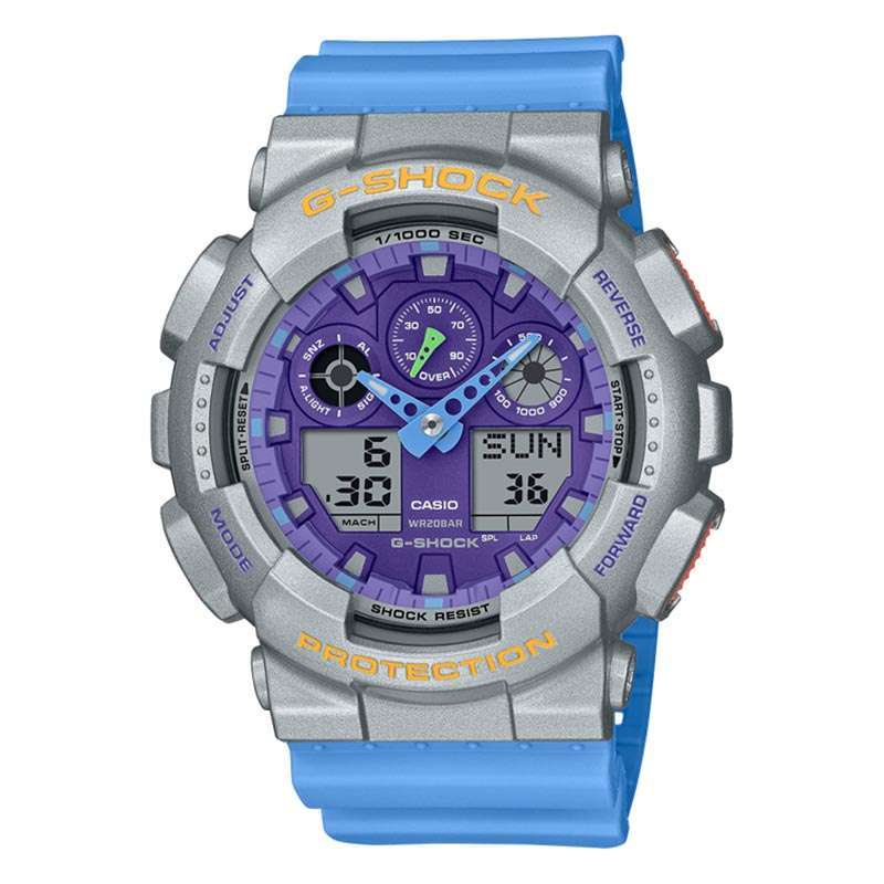 Promo CASIO ORIGINAL CASIO G SHOCK GA 100EU 8A2DR JAM TANGAN