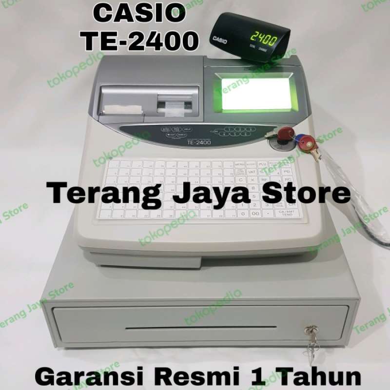 Jual Cash Register Casio Te 2400 Mesin Kasir Casio Te 2400 Terbaru