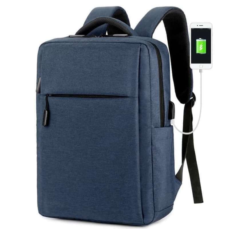Jual Terbaik Tas Laptop Backpack Ransel Waterproof With Usb Port 14 15.6 Inch Terbaik Biru Di Seller Osatha Shop Id Kramat Kota Jakarta Pusat Blibli