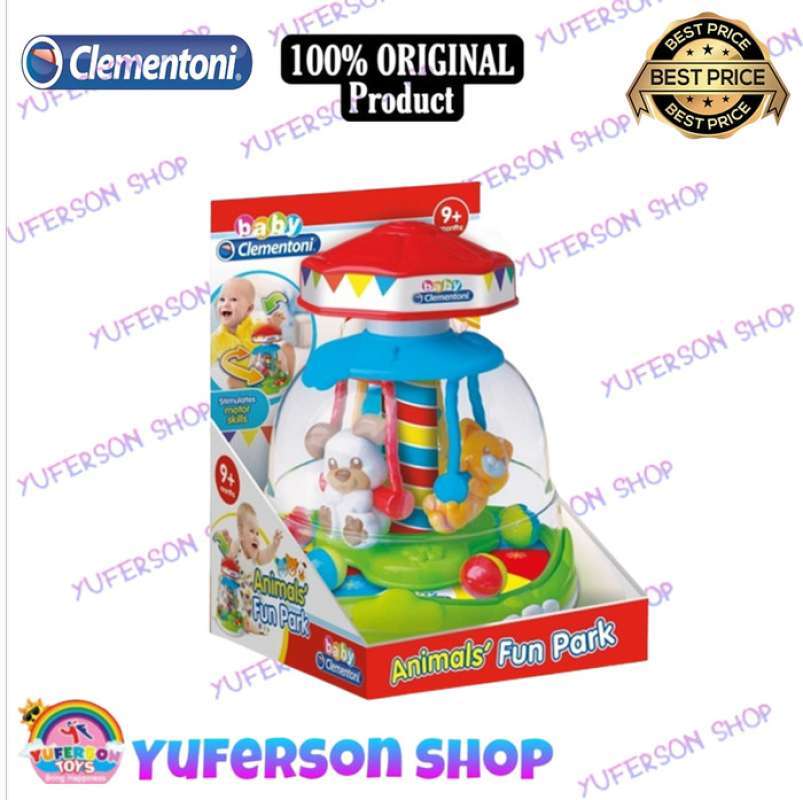 Promo CLEMENTONI BABY ANIMALS FUN PARK SPINNY TOP CLG17193