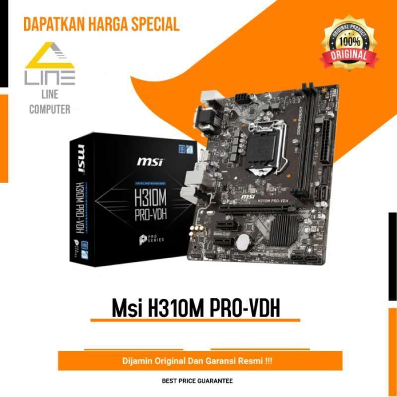 Promo Termurah Msi H310m Pro vdh lga 1151 Intel H310 Ddr4 Usb3.1 Sata3 Termurah Diskon 11 Di Seller Osatha Shop Id Kramat Kota Jakarta Pusat Blibli