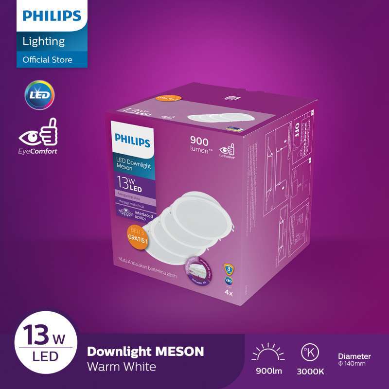 Downlight philips sales 3 watt