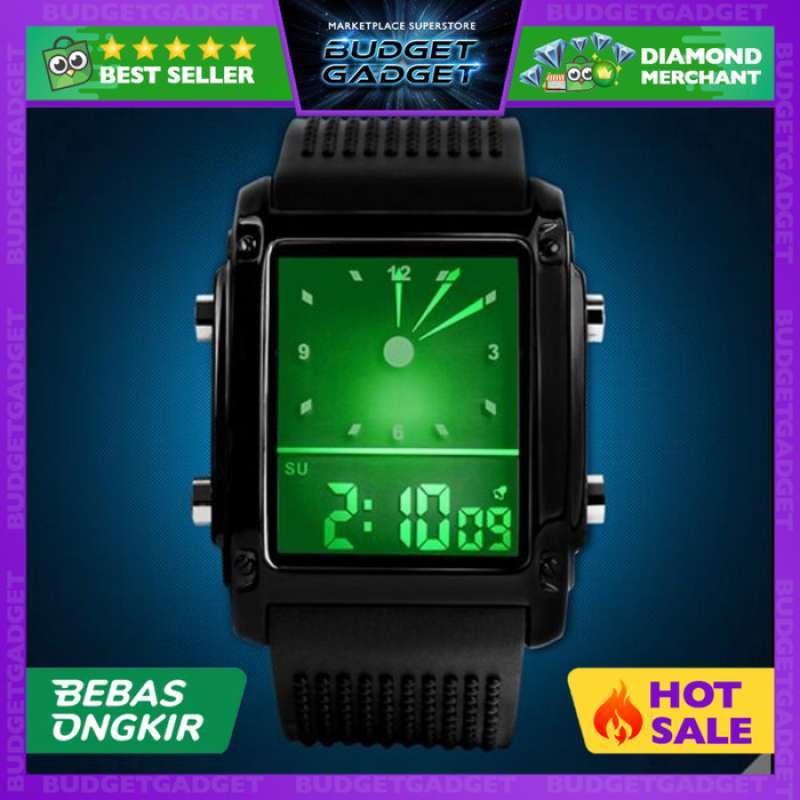 Promo JAM TANGAN PRIA SKMEI WATER RESISTANT 50M 0814D1 Diskon 50