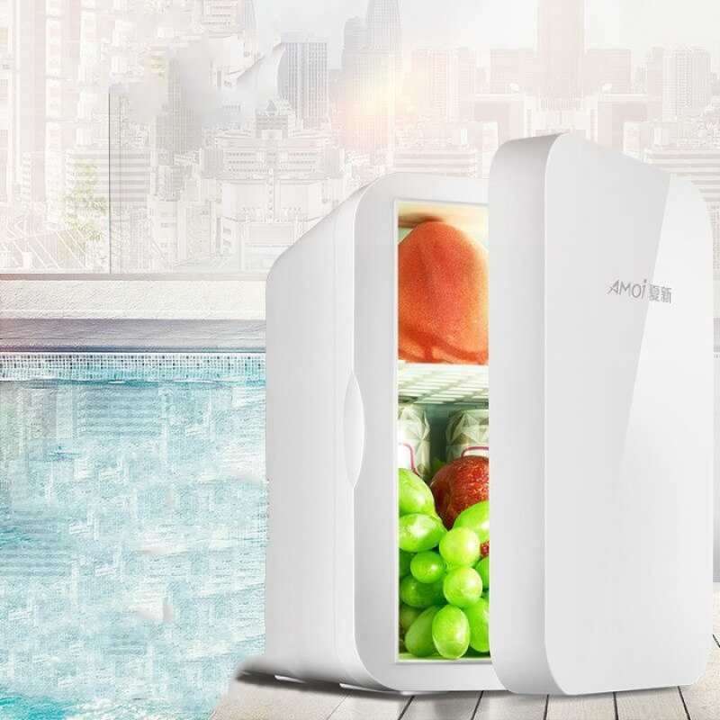 100 Produk Ori Kulkas Mini Portable Mini Fridge Refrigerator Cool Hot Mobil 8 Liter