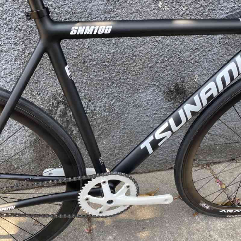 Sepeda Fixie Tsunami Snm 100 Size M Black Sale