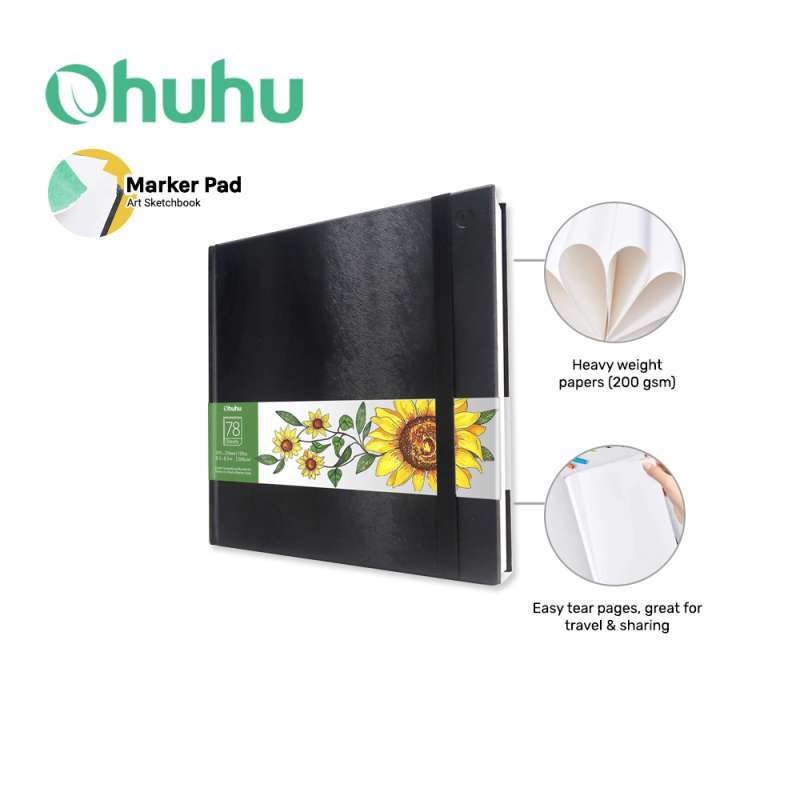 Jual OHUHU Marker Pads Art Sketchbook Portable Square 60 Sheets di