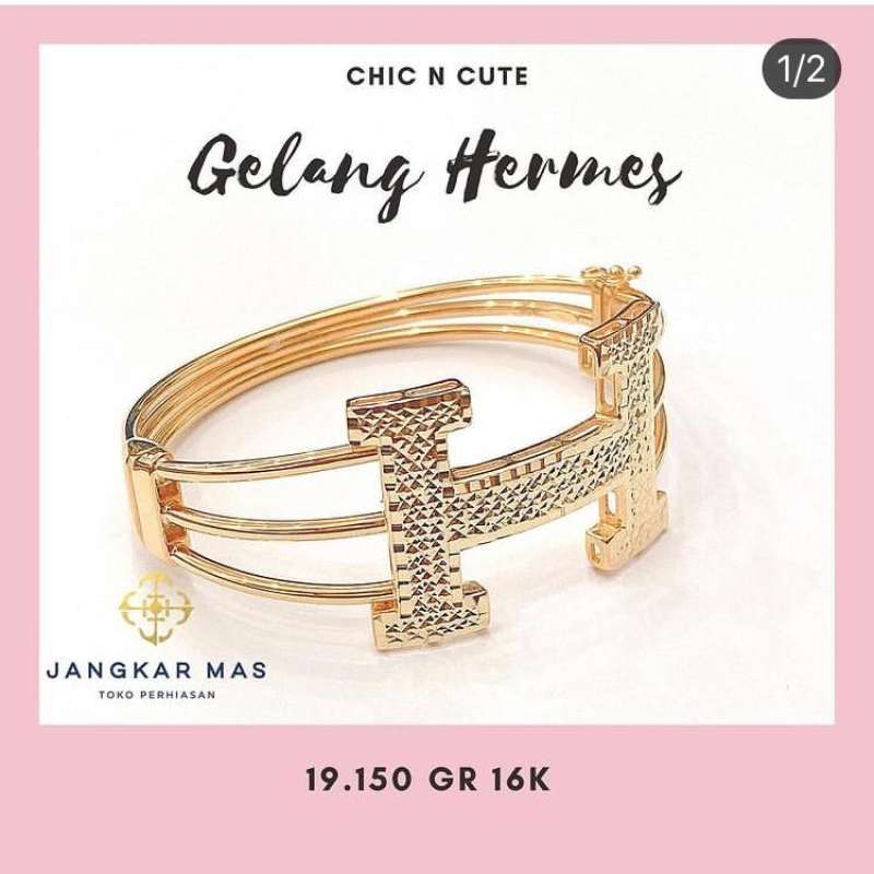 Gelang emas outlet bangle hermes