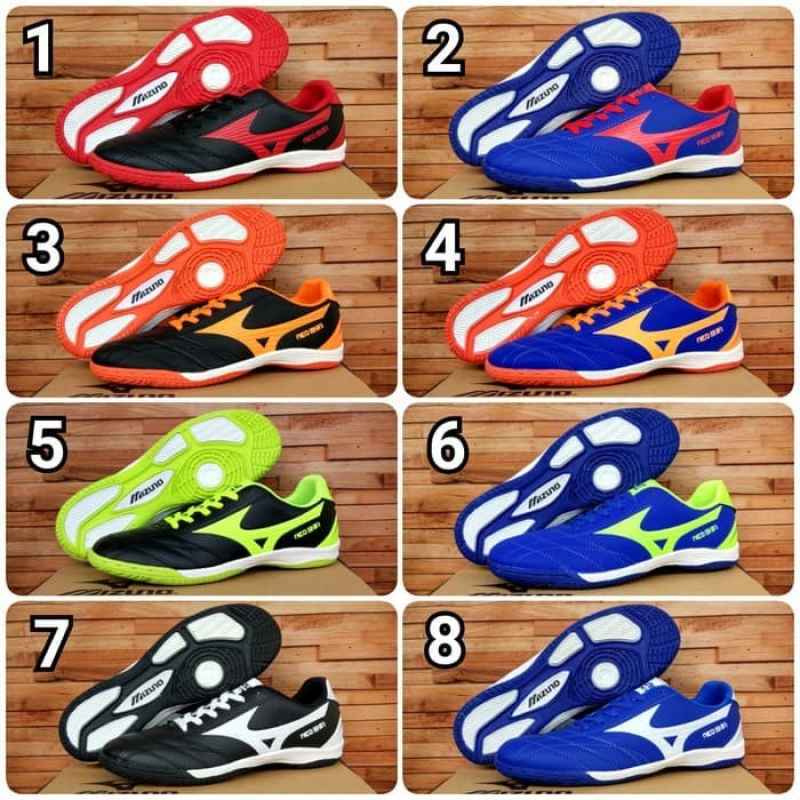 Promo SEPATU FUTSAL MIZUNO NEO SHIN MERAH LIST HITAM TERMURAH