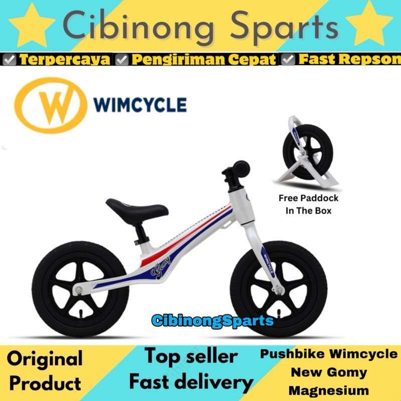 Sepeda Anak PushBike Balance Bike Wimcycle Gomy Frame Magnesium New Product