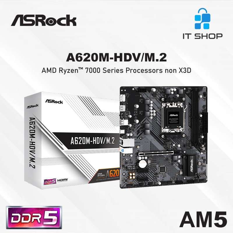 Jual Motherboard Asrock A620m-hdv Amd Socket Am5 Di Seller It