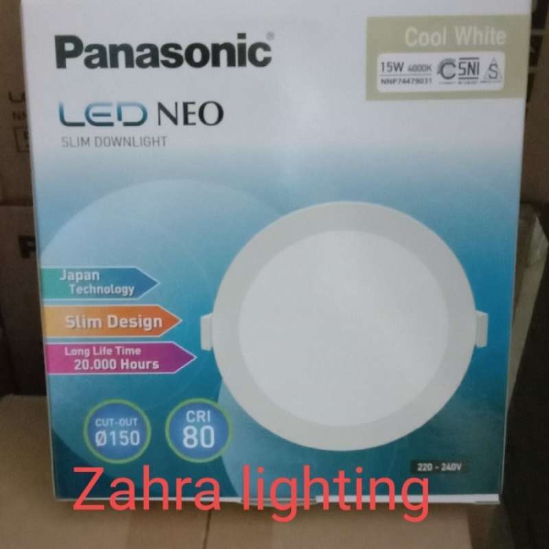 Promo Lampu Led Panel Neo Slim 15 watt Natural 4000K panasonic