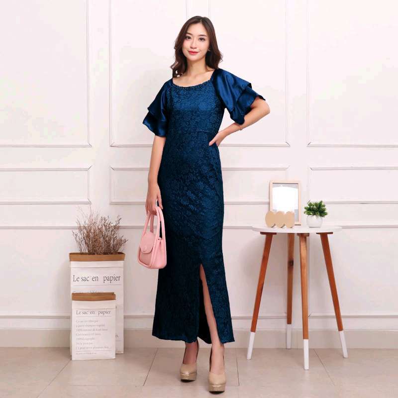 Jual long dress pesta clearance