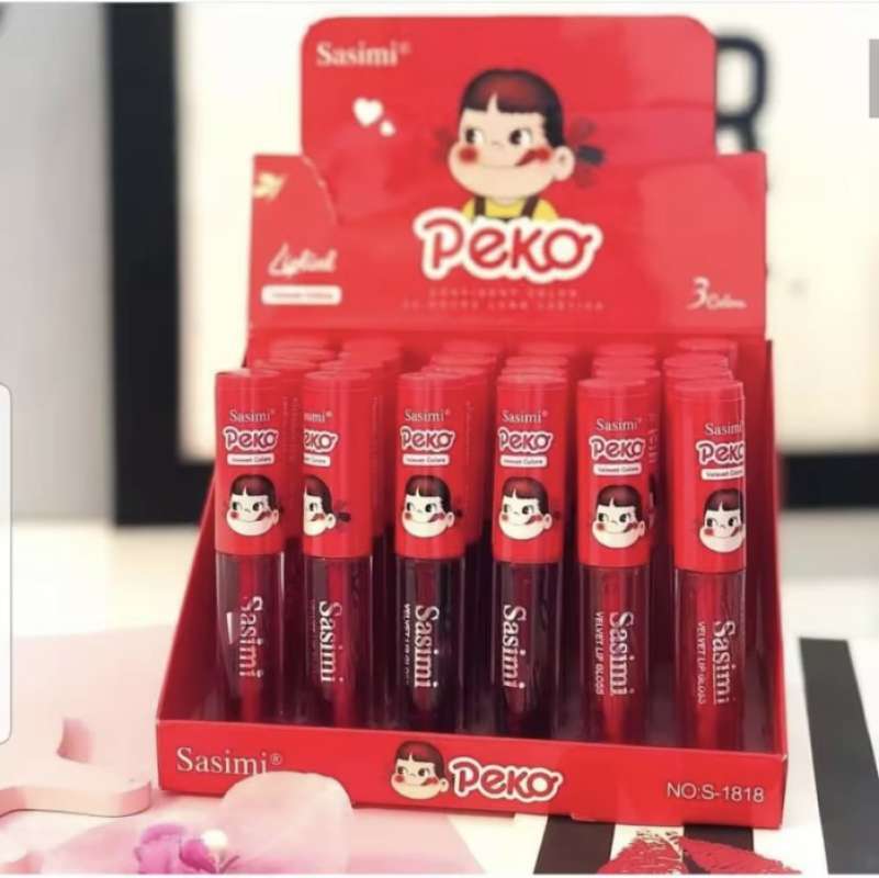 LUSINAN Liptint Sasimi Peko 3 Warna