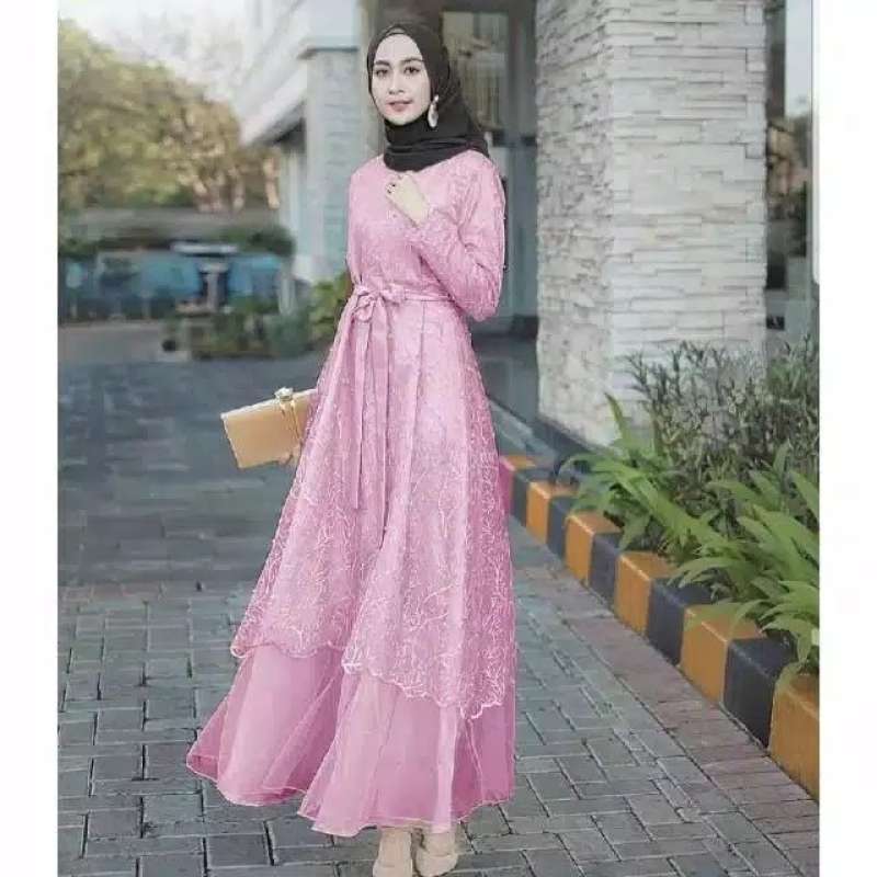 Dress store brukat hijab