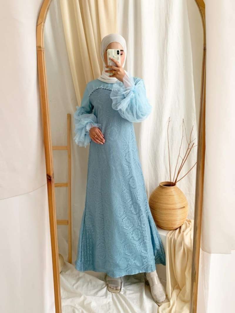 Gamis brokat simple